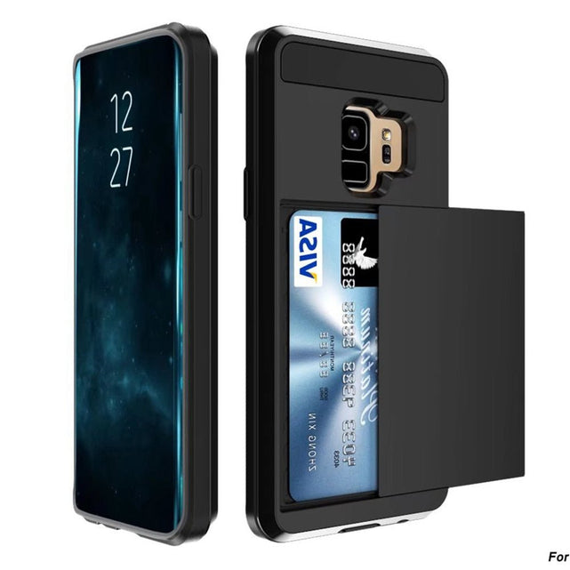 Redpepper Galaxy S8 Plus Custodia Wallet Carte Armor Nero
