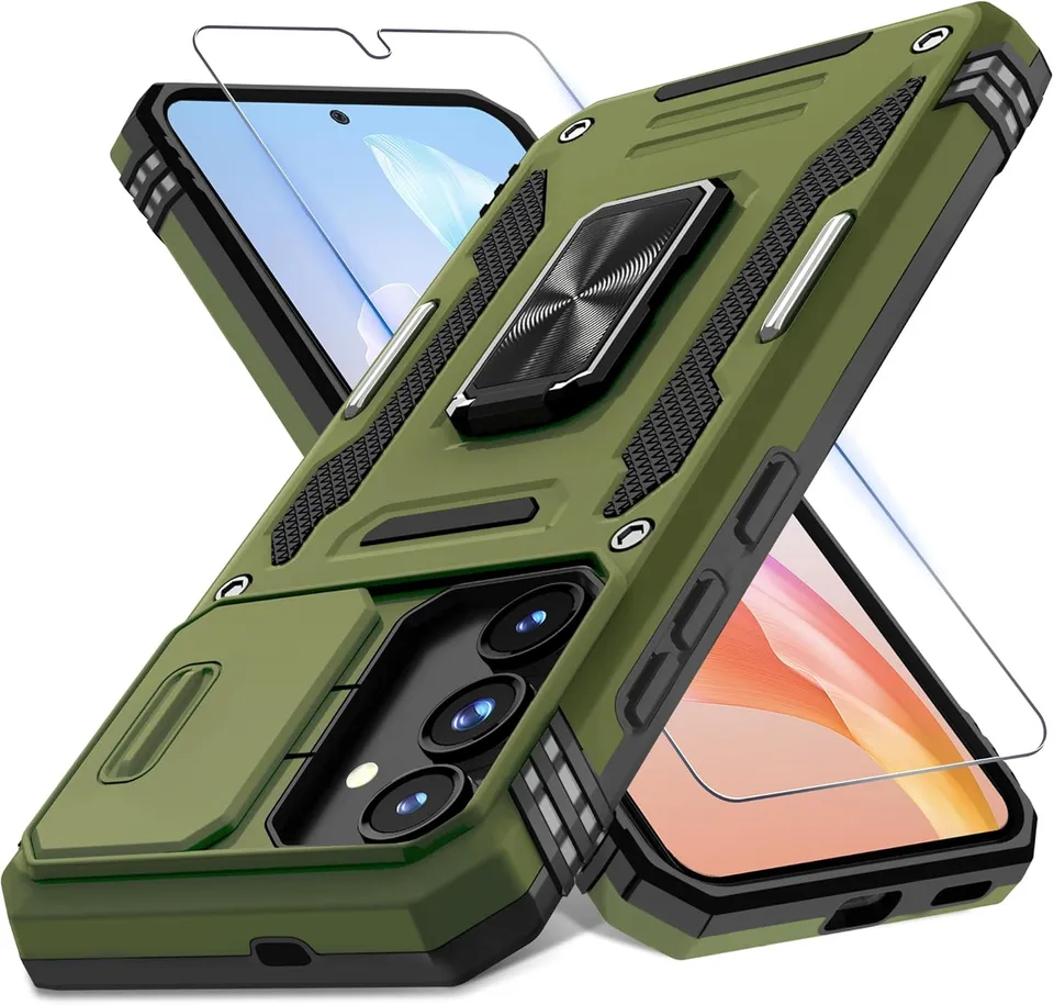 Redpepper Galaxy S25 Custodia Armor Verde con Anello