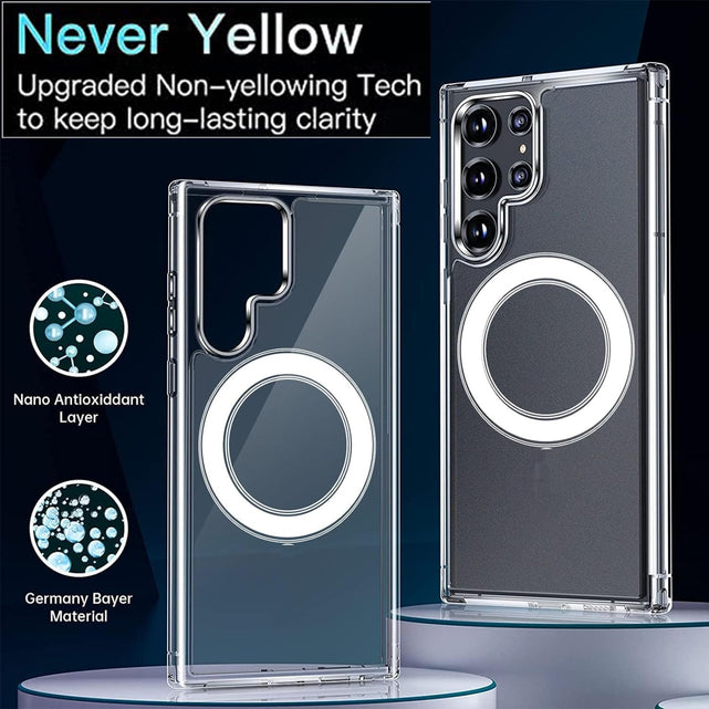 Redpepper Galaxy S25 Ultra Cover Trasparente Magnetica TPU