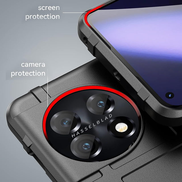 Redpepper OnePlus 11 cover nera antiurto TPU