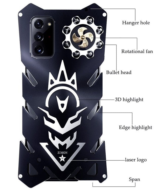 Redpepper Note 20 Ultra Custodia Armor Alluminio Anello