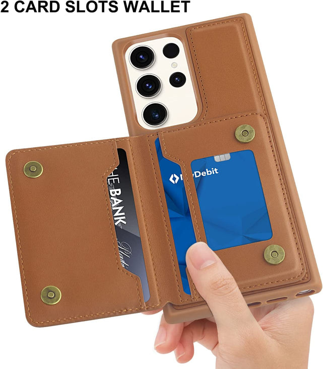 Redpepper Galaxy S23 Ultra Cover Portafoglio Pelle