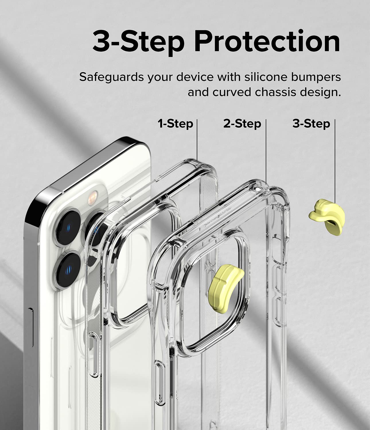 Ringke Fusion Plus Cover iPhone 14 Pro Lime Glow Trasparente