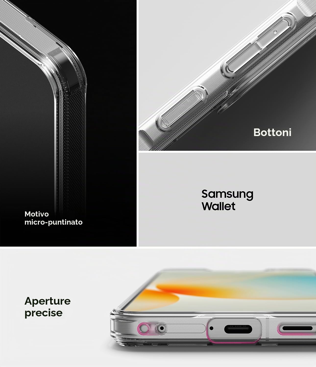 Ringke Fusion Cover Samsung Galaxy A57 Matte Clear Anti-impronta