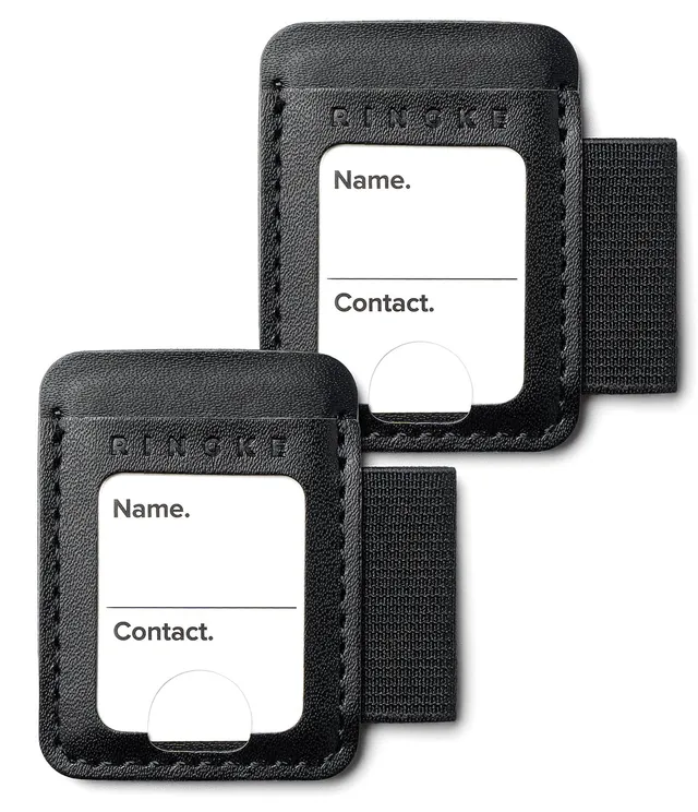 Ringke Pen Accessories Name Tag Pen Holder S portapenne nero ecopelle
