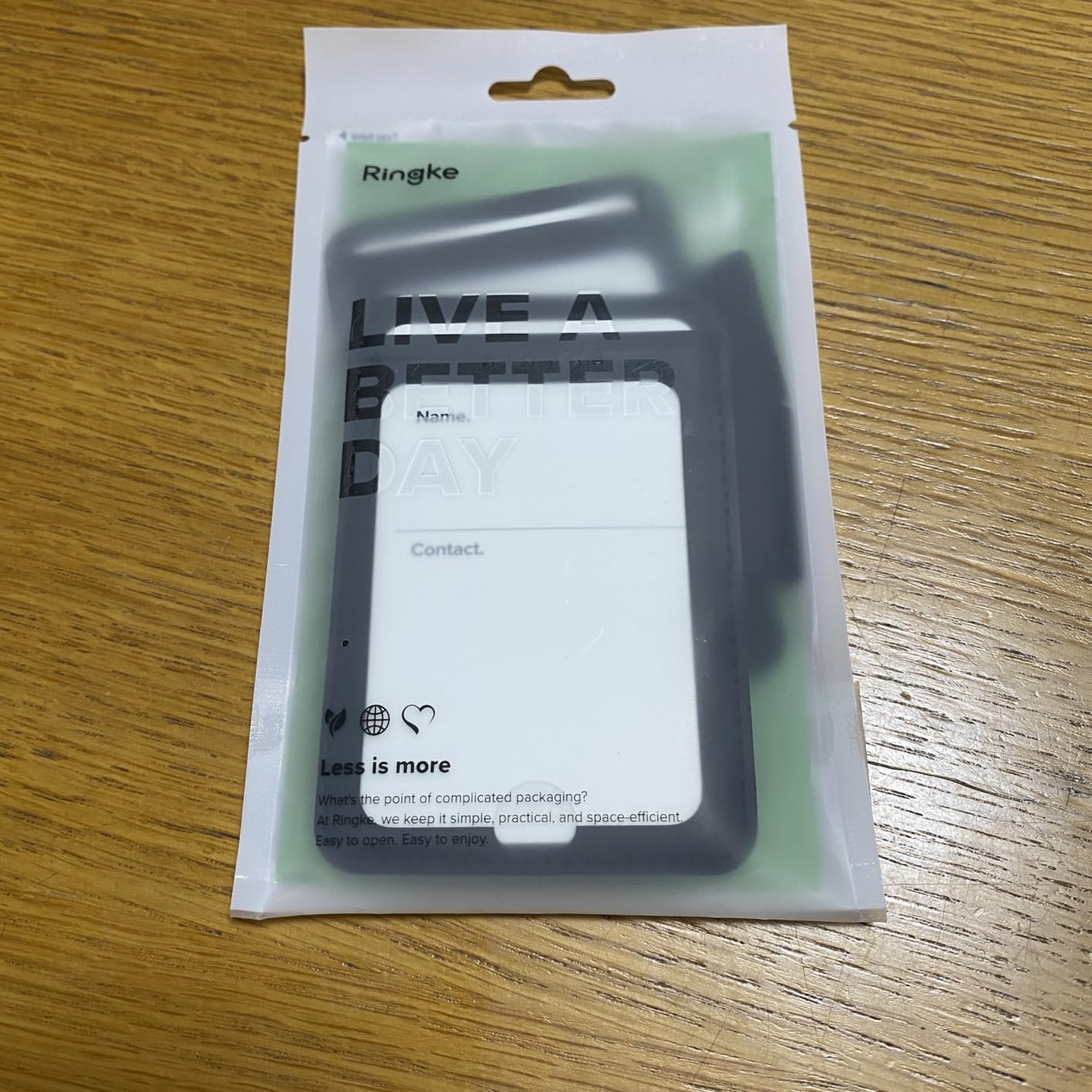 Ringke Pen Accessories Portapenne Adesivo L Ecopelle Black