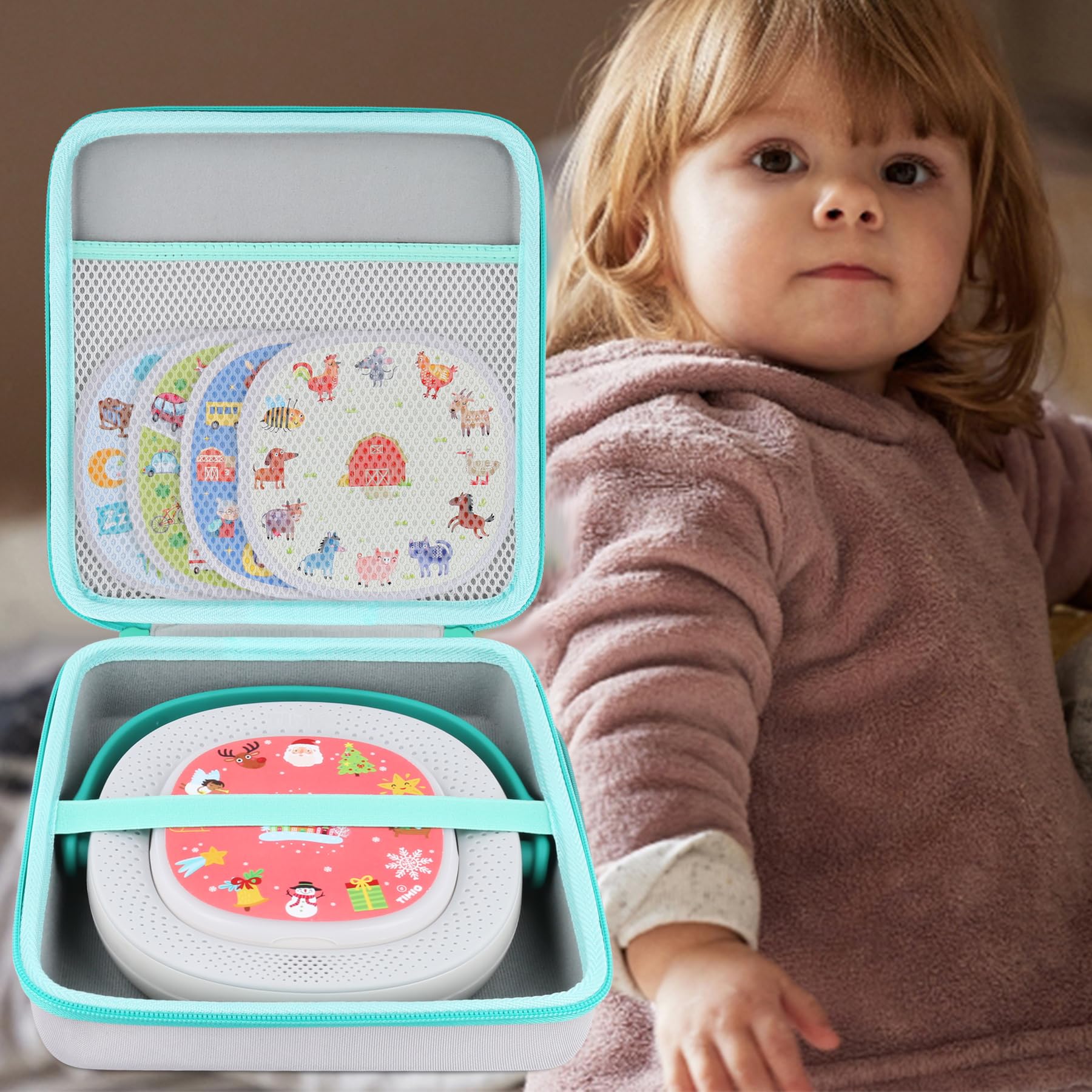 Aenllosi Toy Case Custodia Rigida Timio Reader EVA Nera
