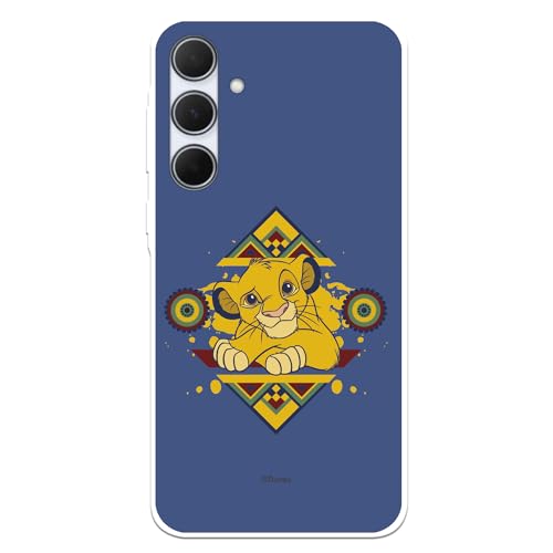 Licenze Ufficiali Galaxy A35 5G cover Re Leone Simba blu