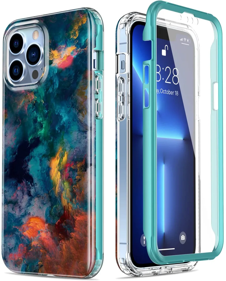 Redpepper iPhone 13 Pro Max Cover con Vetro Protettivo Slim
