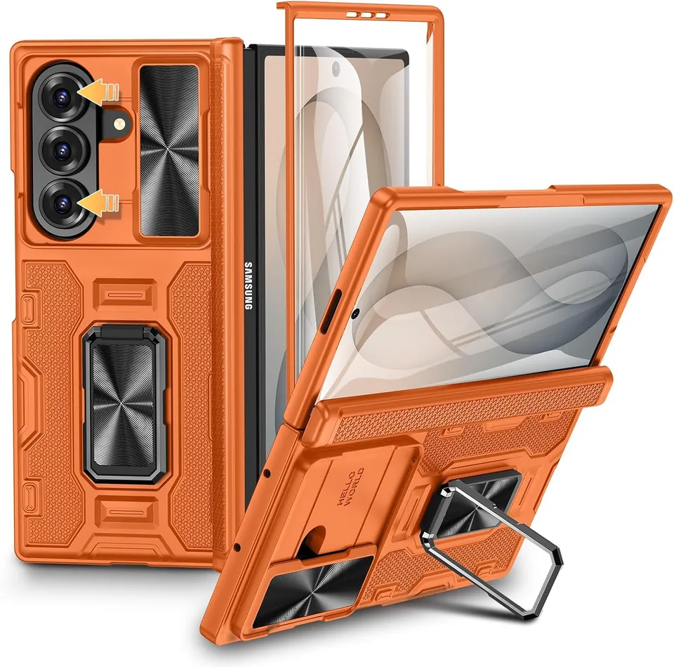 Redpepper Galaxy Cases Z Fold 8 Ultra Cover Nera con Stand