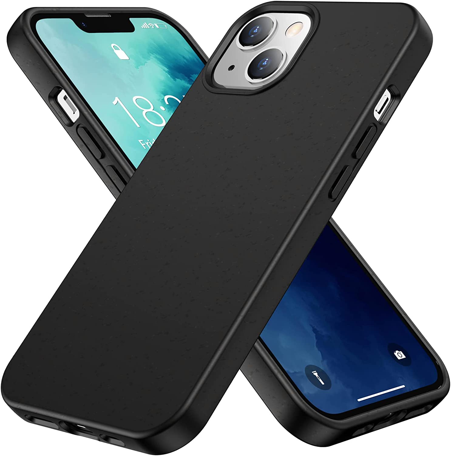Redpepper Apple Cases cover iPhone 14 Plus nera maculata bio