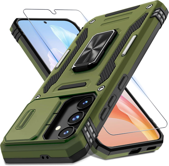 Redpepper Galaxy S25 Custodia Armor Verde con Anello