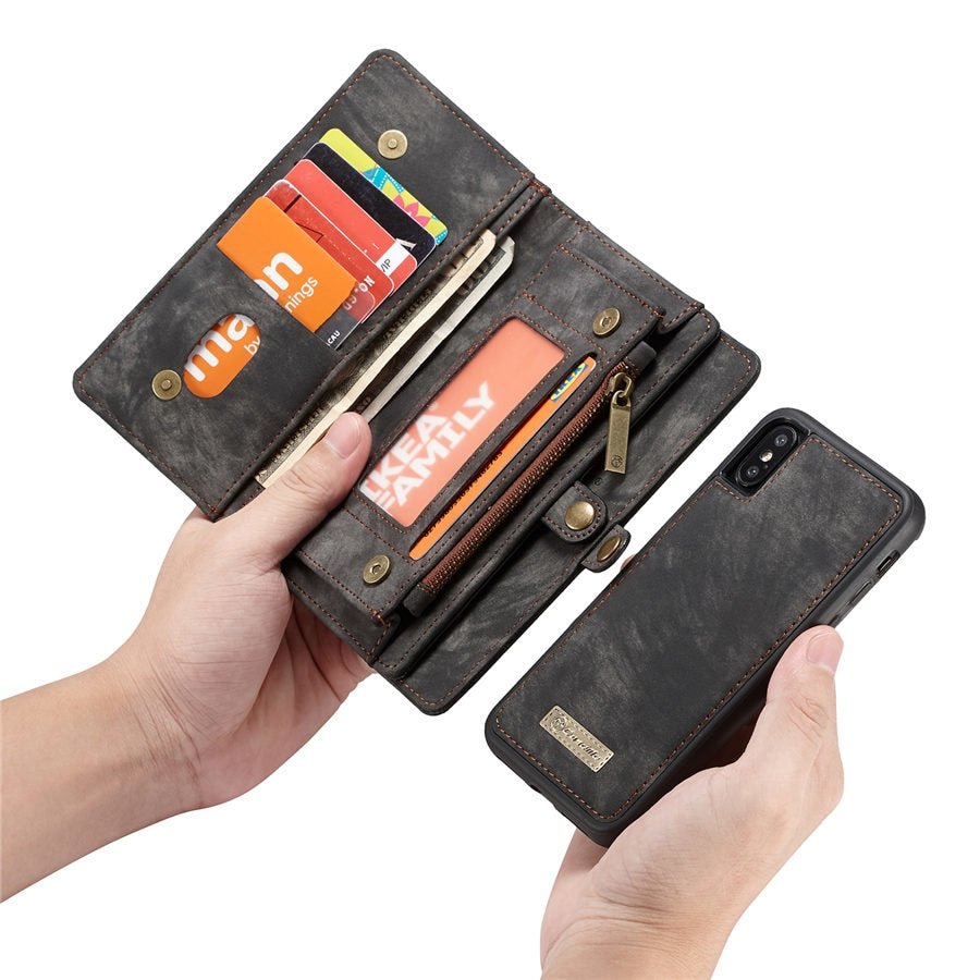 Redpepper iPhone X XS XR Cover Portafoglio Pelle Carte