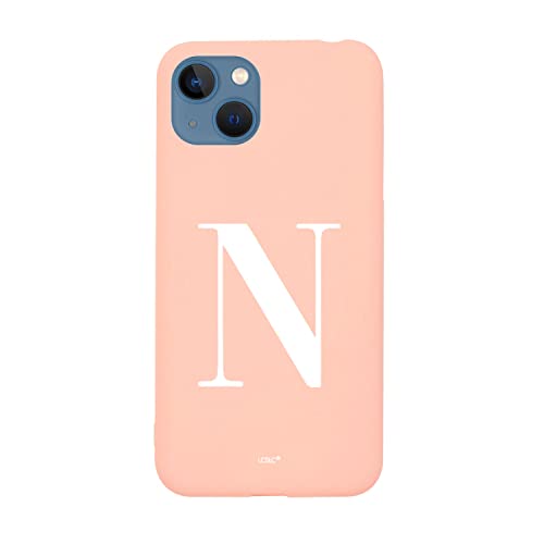 La Casa de las Carcasas Personalizzate iPhone 15 Plus custodia rosa sabbia iniziale