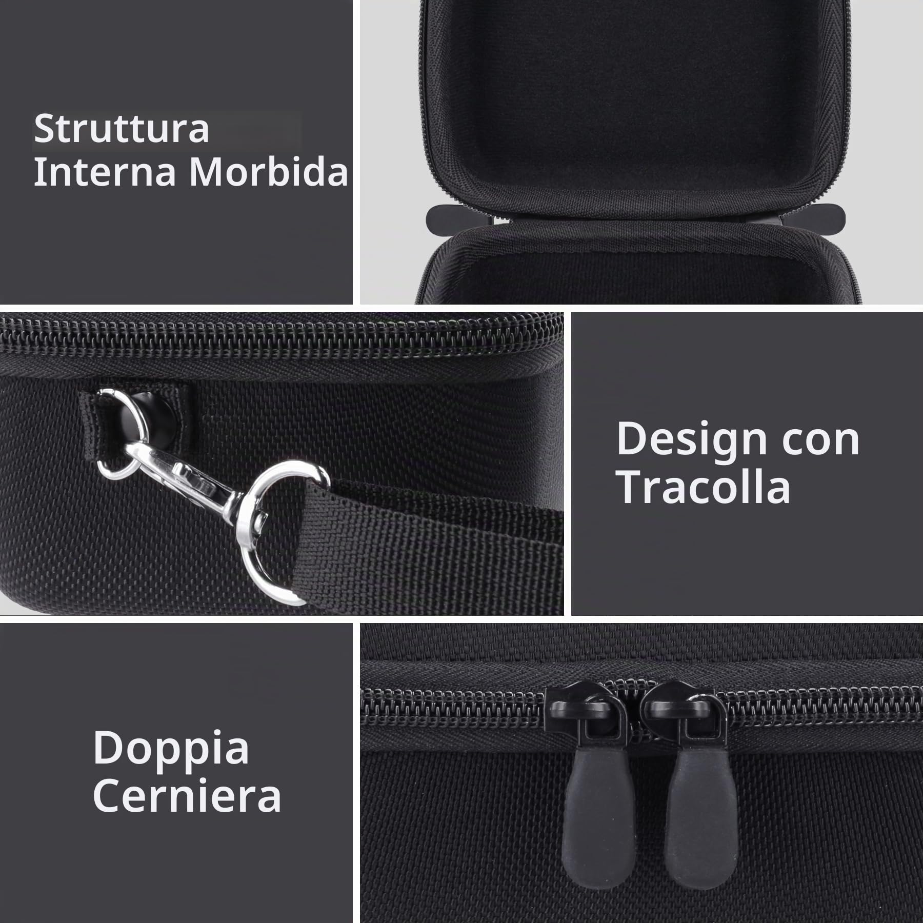 Aenllosi Camera Case Custodia Sony Alpha 16-50mm Nero EVA