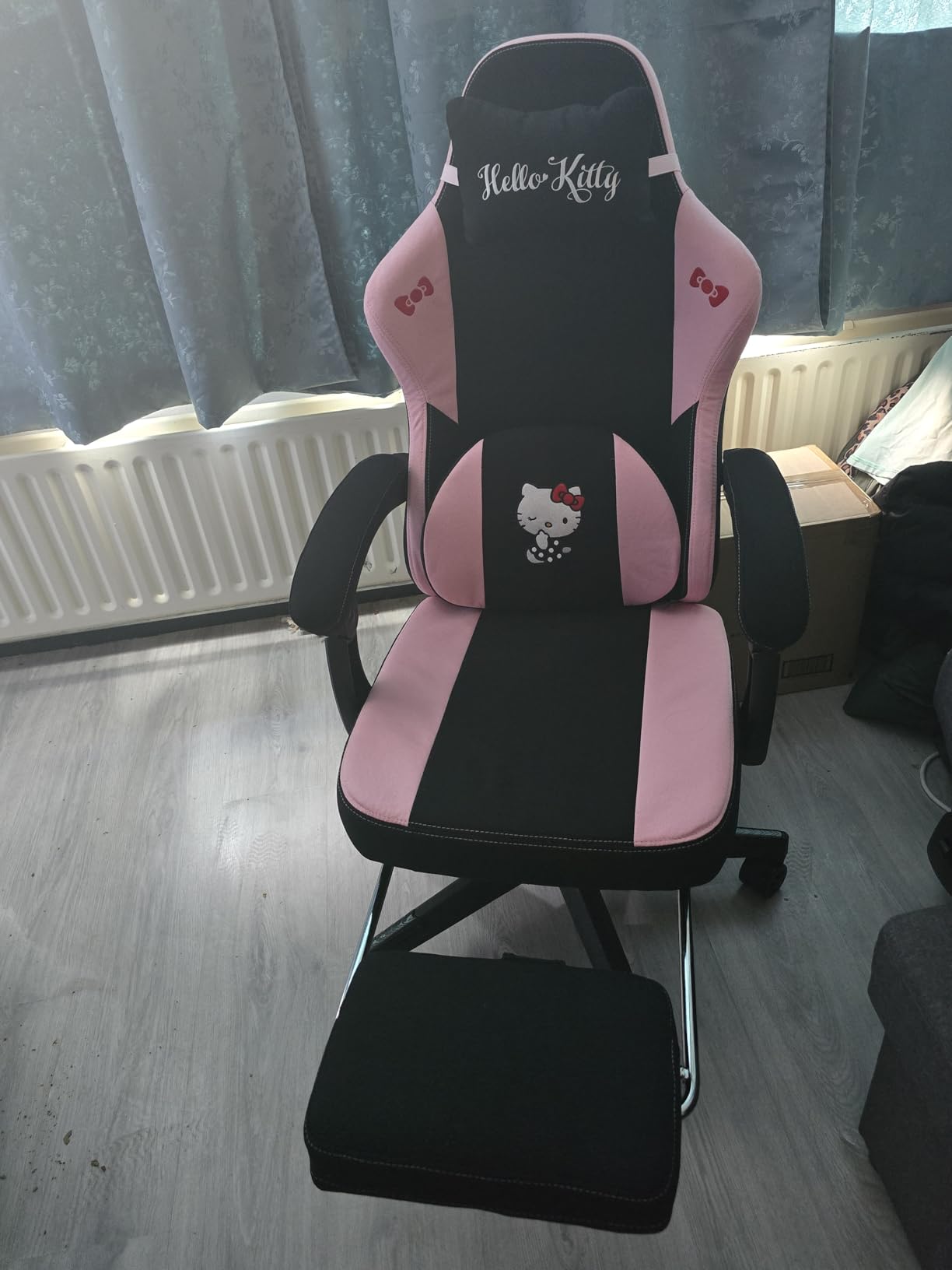 Konix Hello Kitty Sedia Gaming Ufficio 150° Nero Rosa