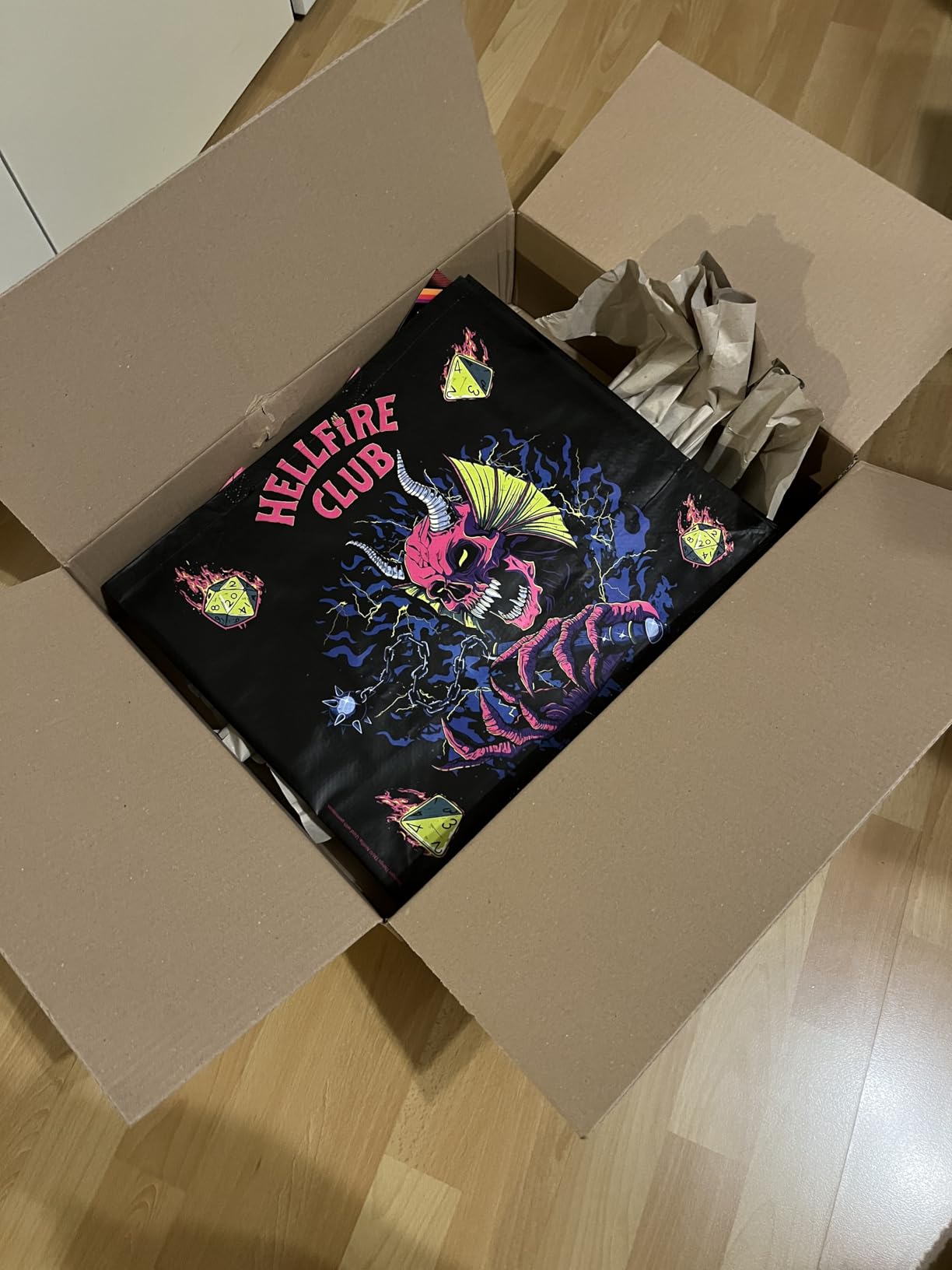 Konix Stranger Things Hellfire Borsa Spesa 40x45 Riciclata