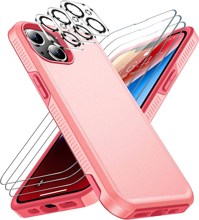 Redpepper Apple Cases iPhone 14 Plus 6.7 cover nera con pellicole