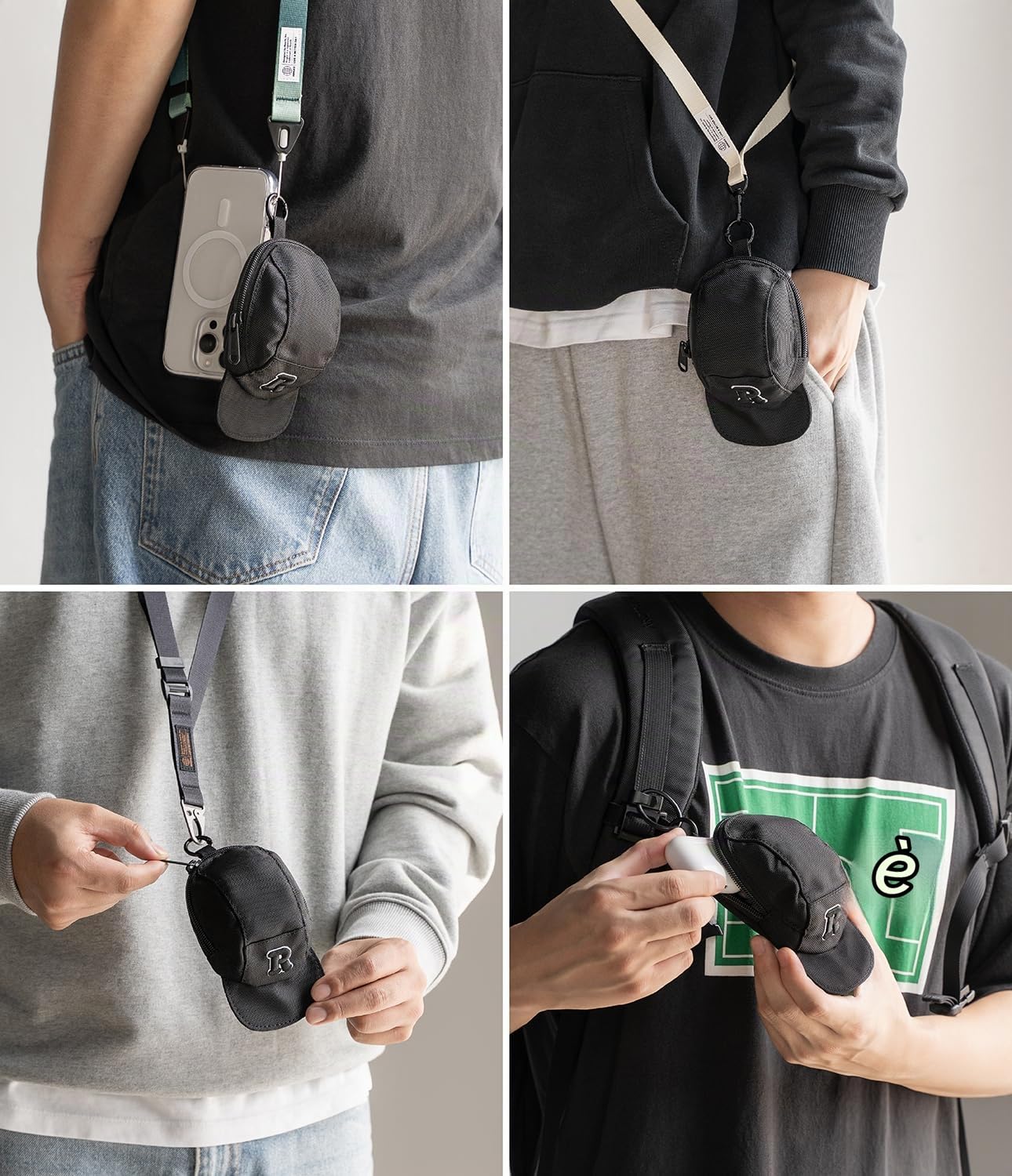 Ringke Cap Mini Pouch mini borsa nera in poliestere