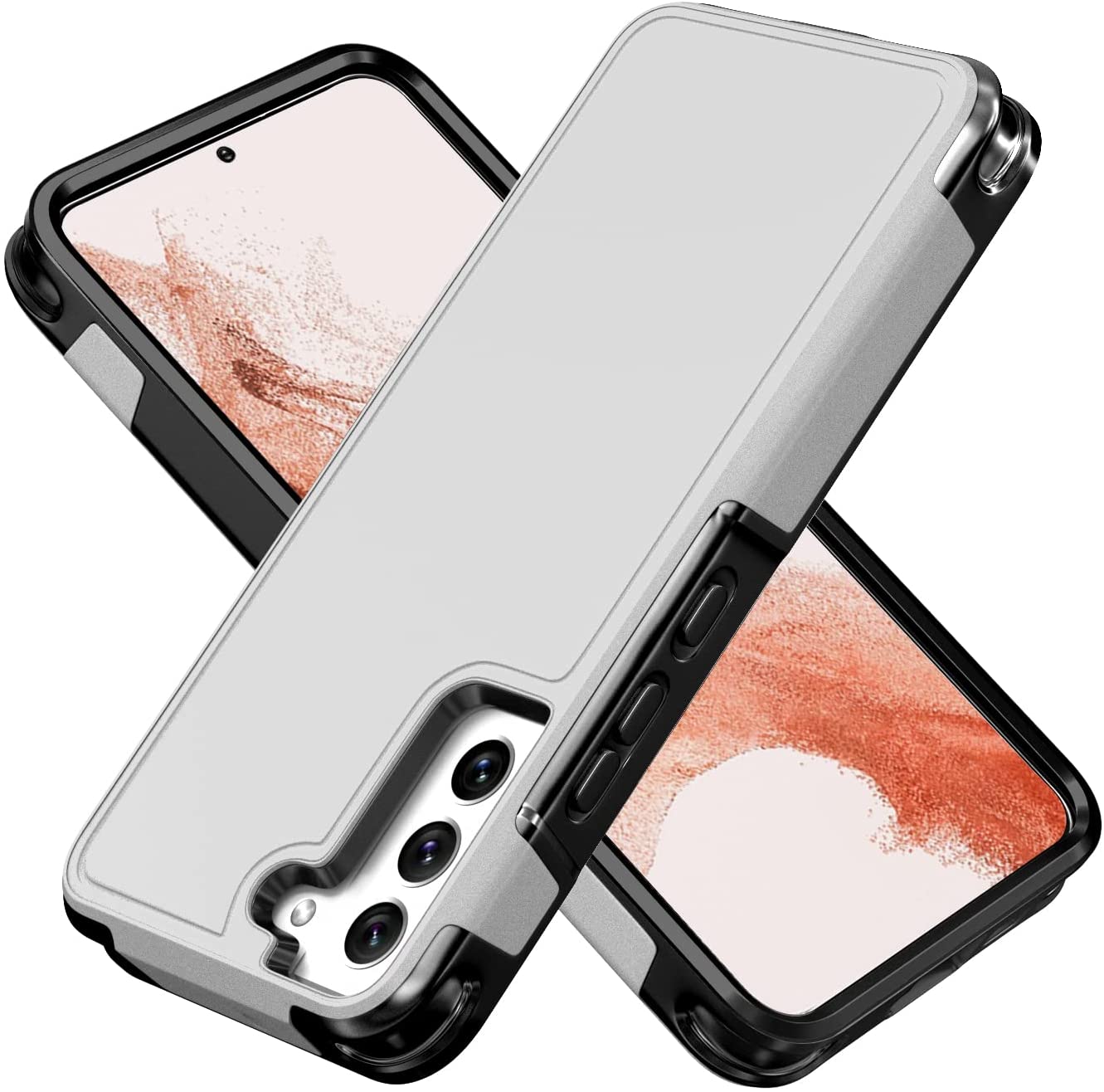 Redpepper Galaxy S22 custodia doppio strato grigio antishock