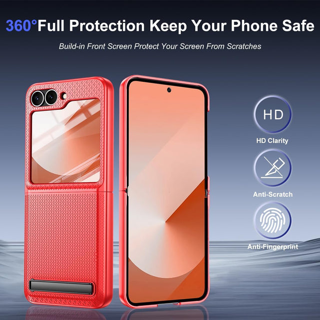 Redpepper Galaxy Z Flip 6 cover arancione con stand