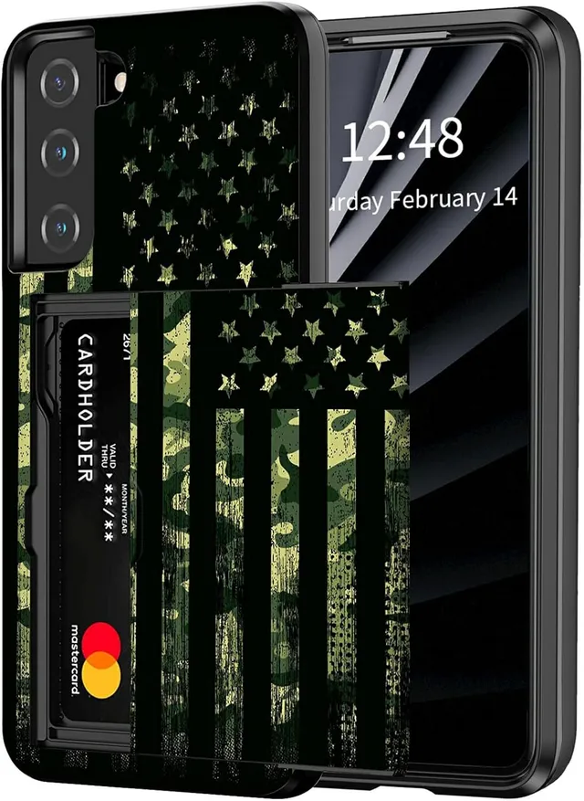 Redpepper Galaxy S25 Cover Portacarte Mimetica Bandiera