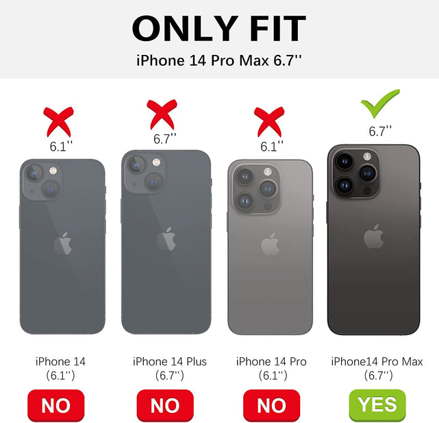 Redpepper iPhone 14 Pro Max Cover 6.7" antiurto 2 in 1