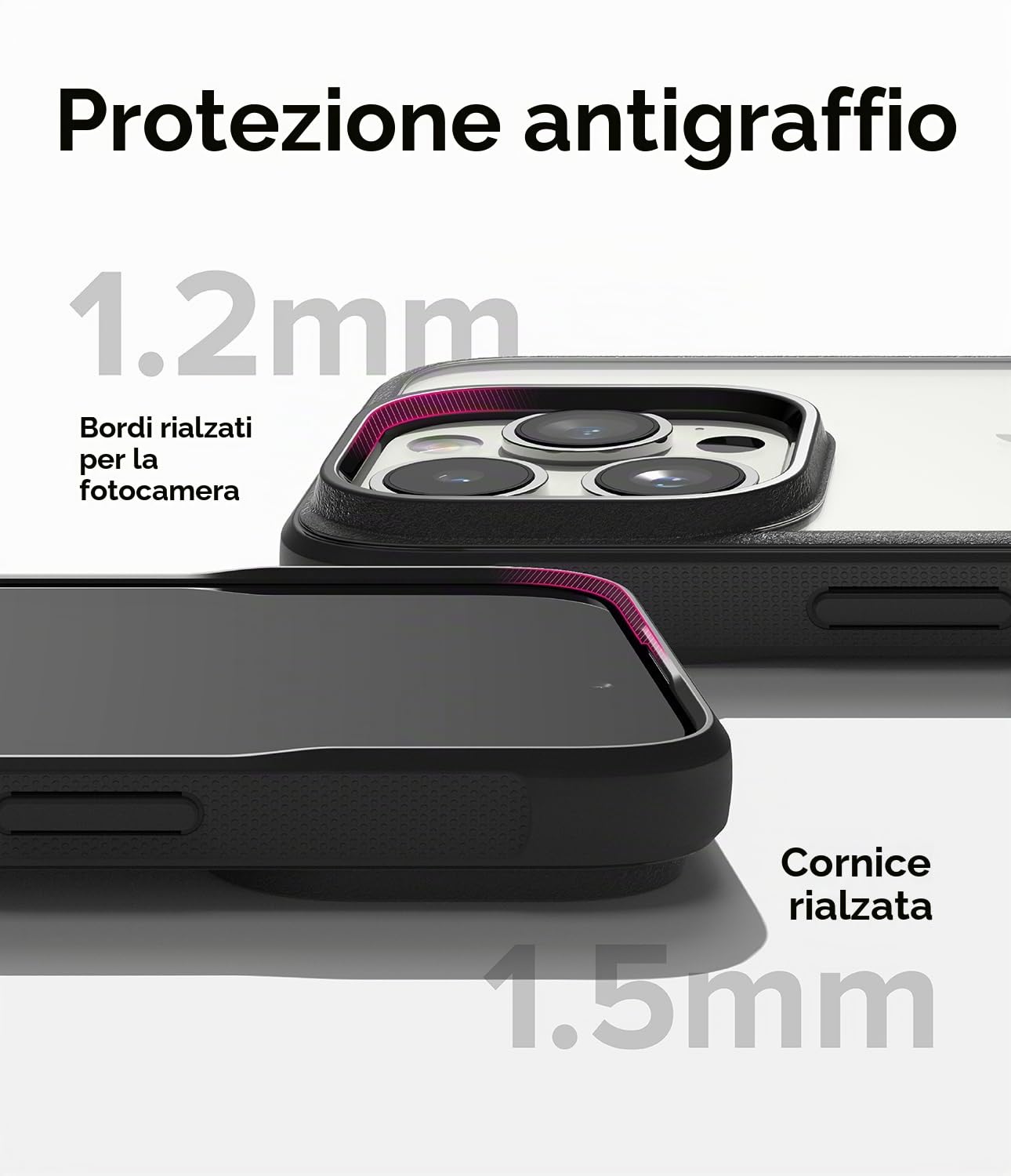 Ringke Fusion Bold Cover Nera per iPhone 15 Pro Max