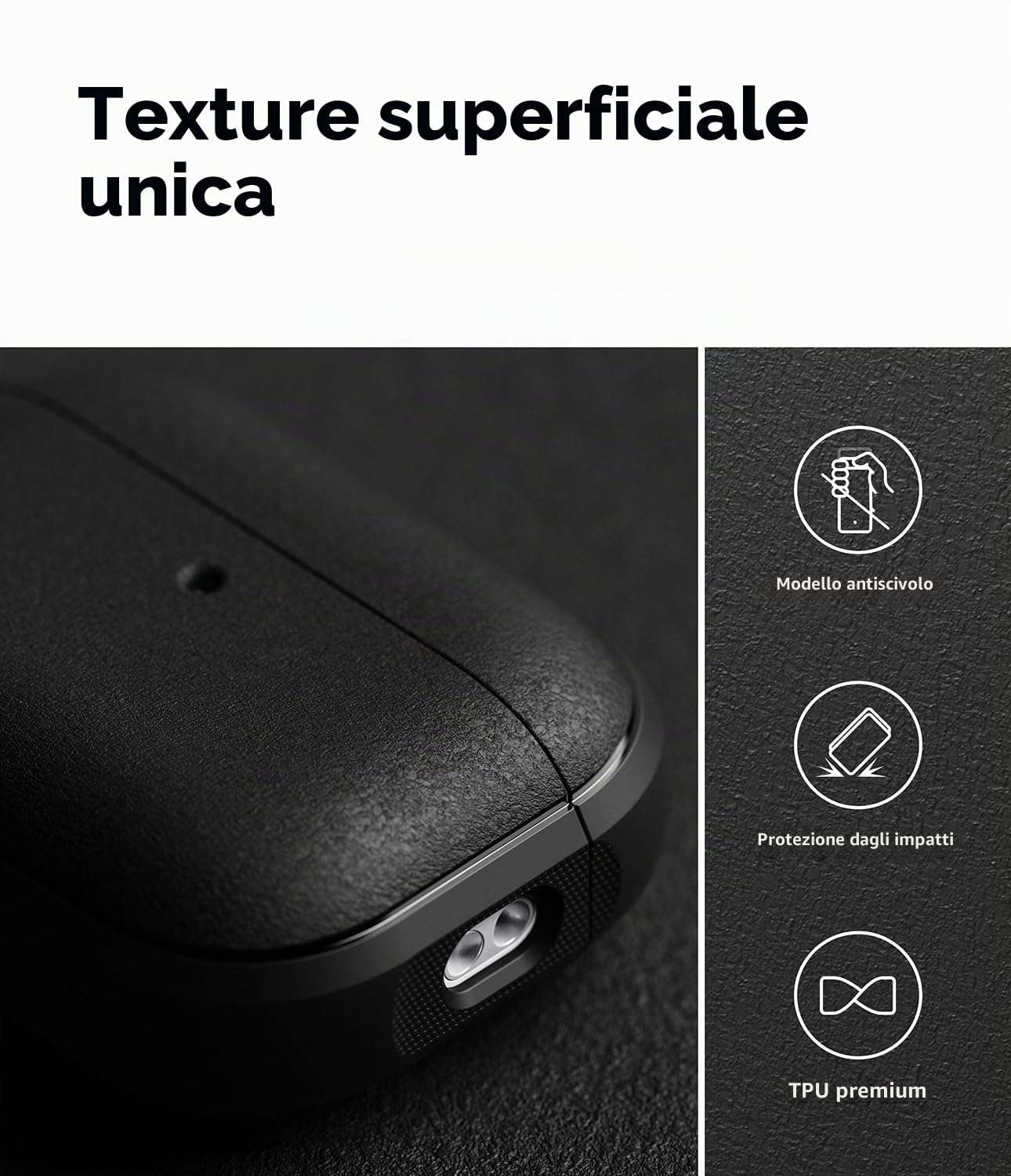 Ringke Onyx Magnetic AirPods Pro 3 custodia nera Black