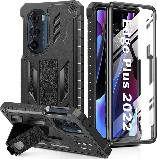 Redpepper Motorola Edge Plus 2022 cover blu con stand
