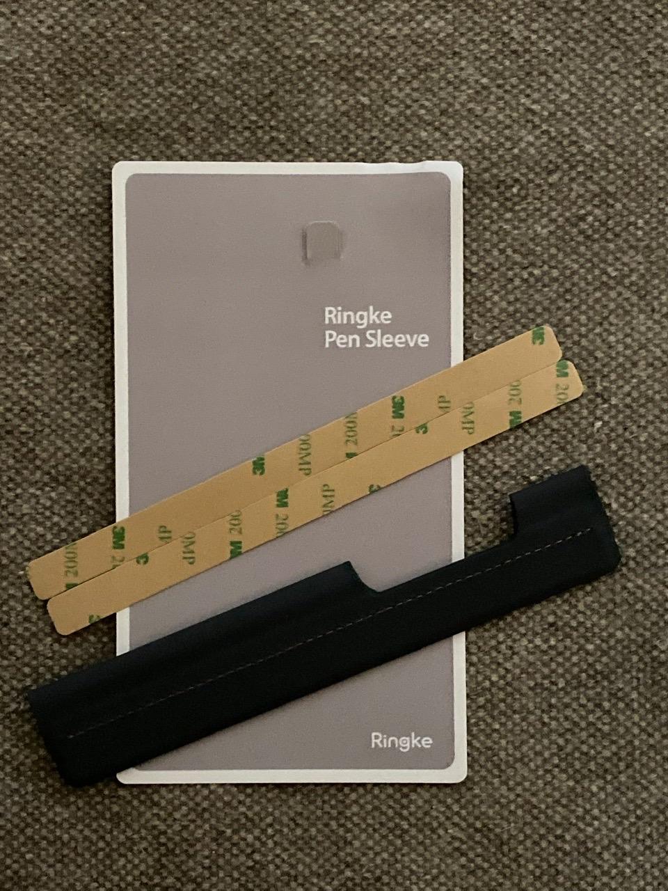 Ringke Pen Holder porta penna adesivo nero 3 pezzi pelle