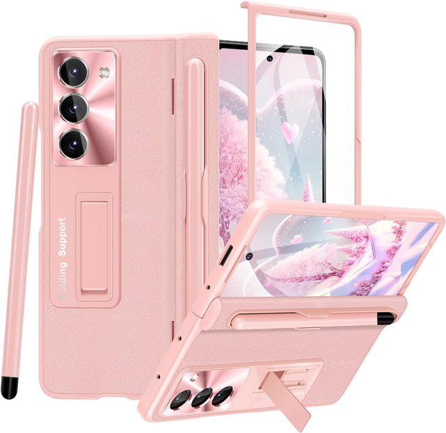 Redpepper Galaxy Z Fold 5 cover oro rosa con penna rigida