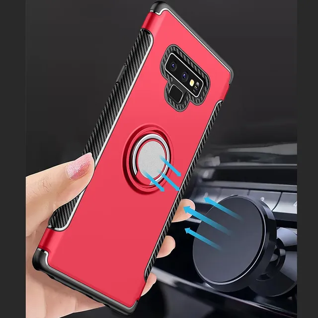 Redpepper Galaxy Note 9 custodia nero con anello antiurto
