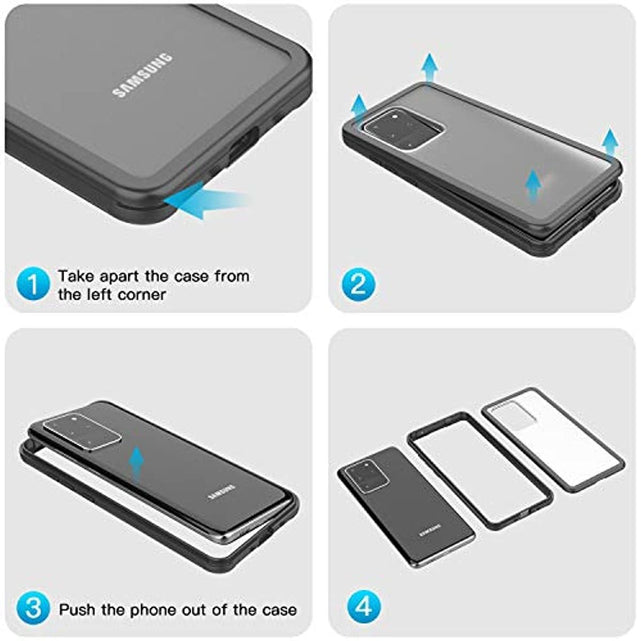 Redpepper Galaxy S20 Ultra cover nera matte antiurto