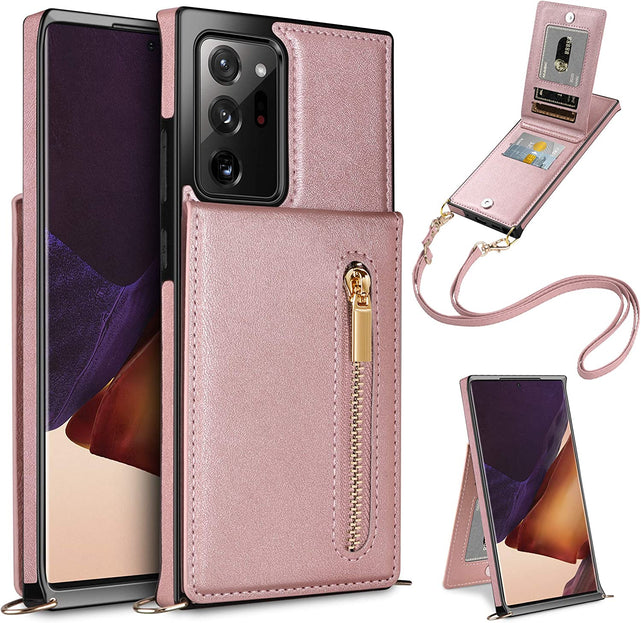 Redpepper Note 20 Ultra Custodia Portafoglio pelle con tracolla