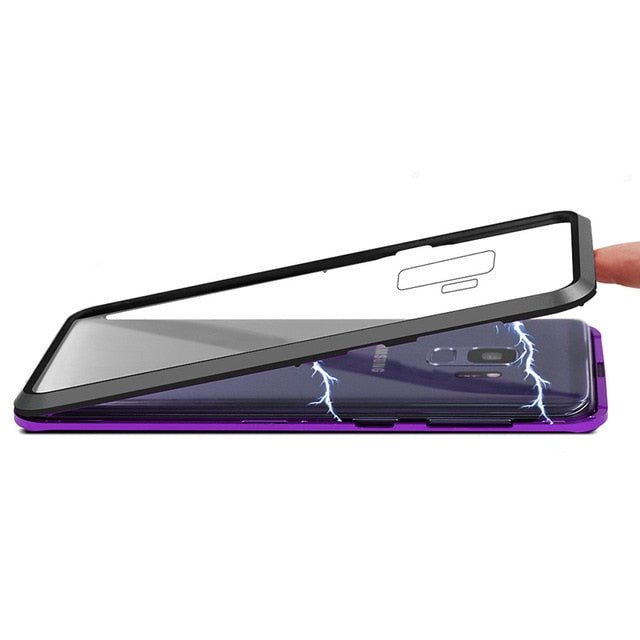 Redpepper Galaxy Note 9 custodia magnetica vetro temperato trasparente