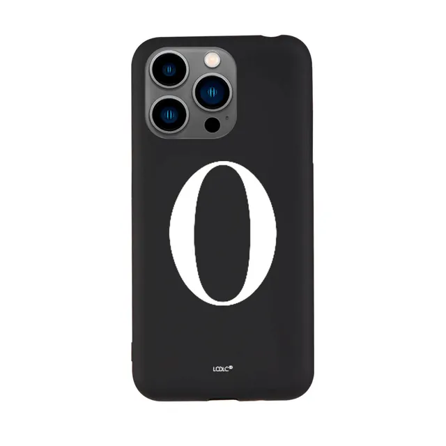 La Casa de las Carcasas Personalizzate iPhone 15 Pro custodia silicone nero iniziale