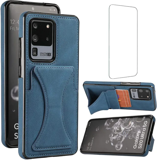 Redpepper Galaxy S20 Ultra cover anello stand portacarte nera