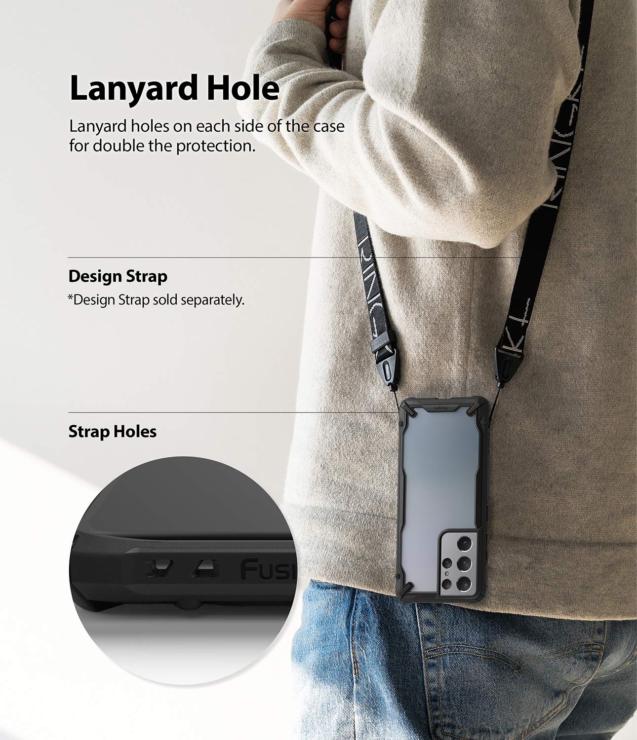 Ringke Fusion-X Galaxy S21 Ultra Cover Nera Black Trasparente