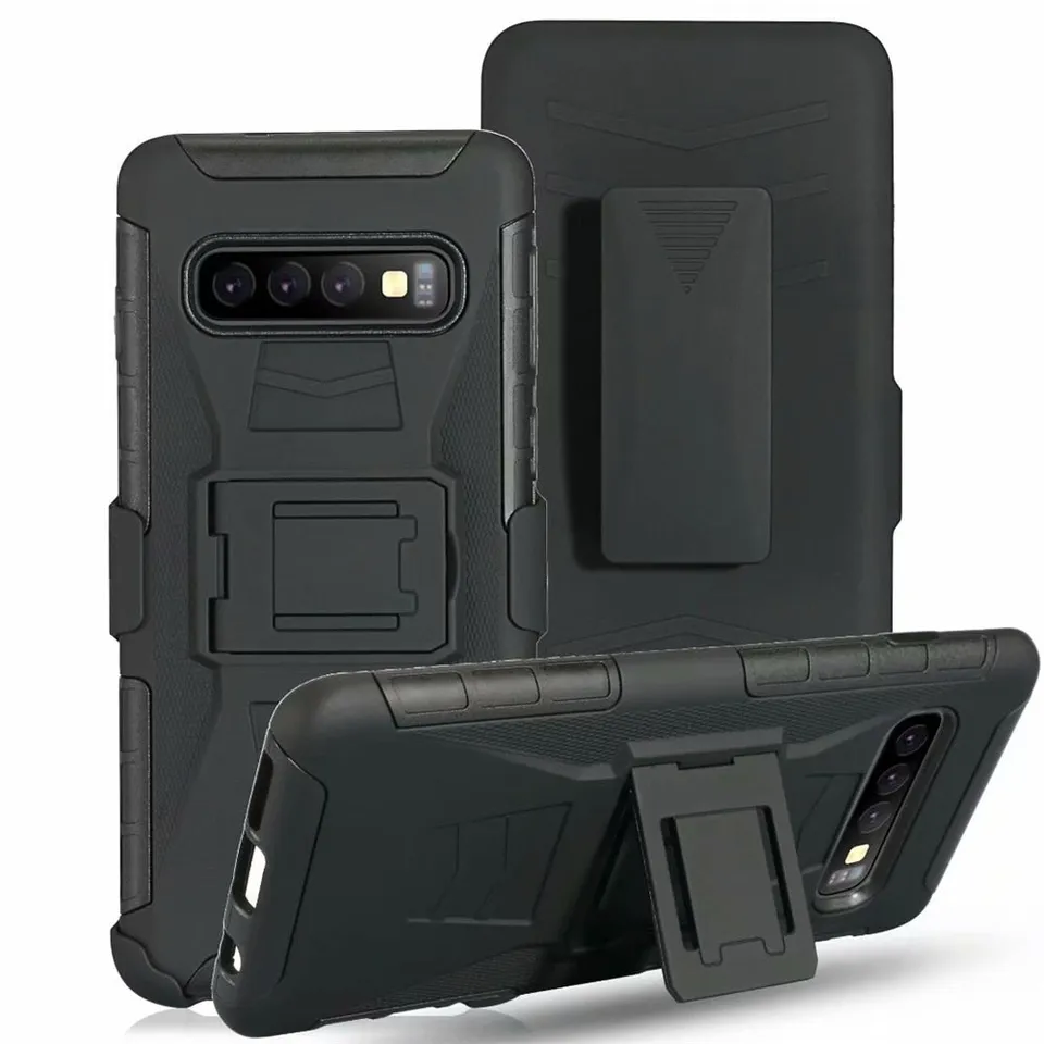 Redpepper Galaxy S10e Cover Armor Nera Clip Cintura