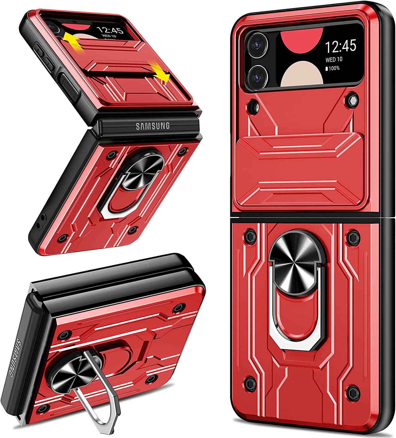 Redpepper Galaxy Z Flip 4 cover rosa con stand