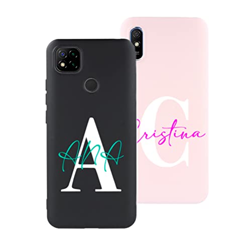La Casa de las Carcasas Personalizzate cover Note 10 Pro nera nome