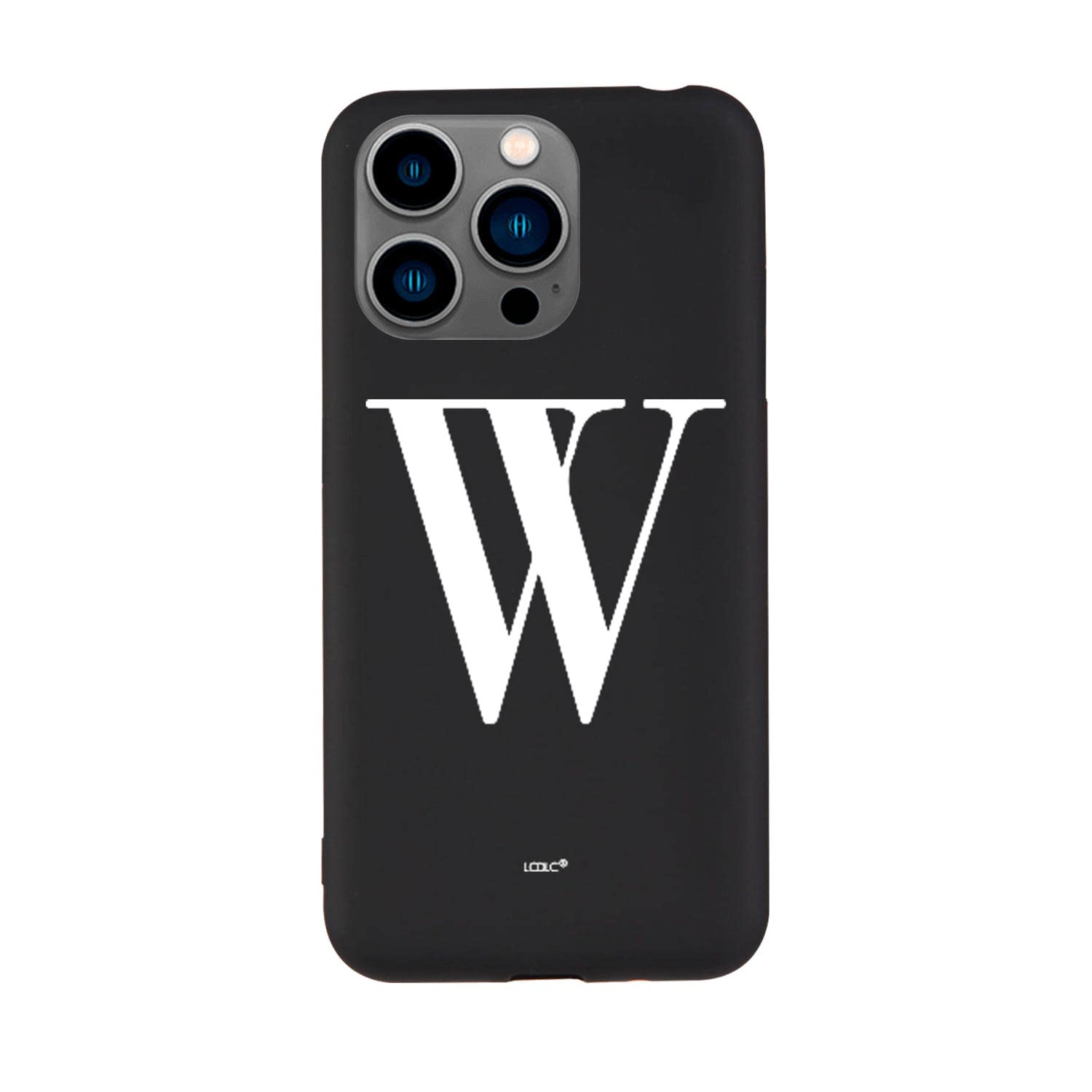 La Casa de las Carcasas Personalizzate iPhone 15 Pro custodia silicone nero iniziale