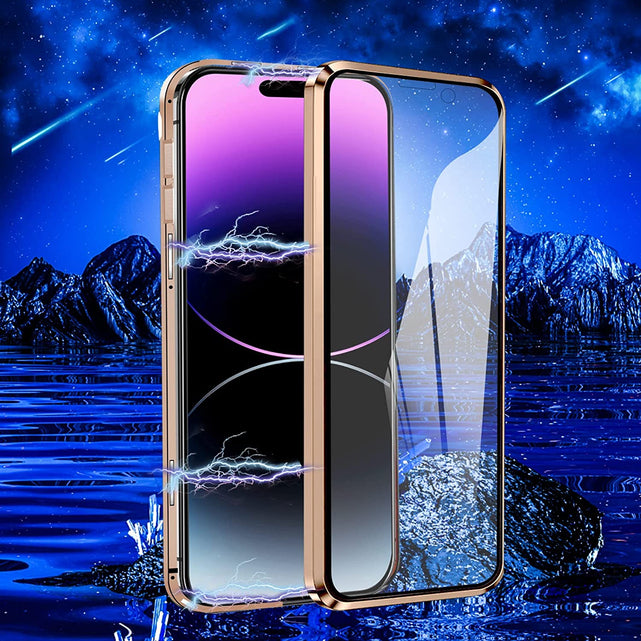 Redpepper Apple Cases cover vetro iPhone 14 trasparente magnetica