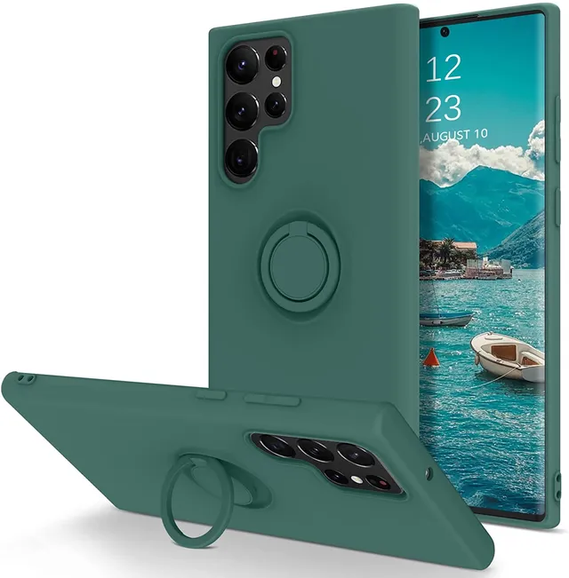 Redpepper S22 Ultra Cover silicone verde con anello