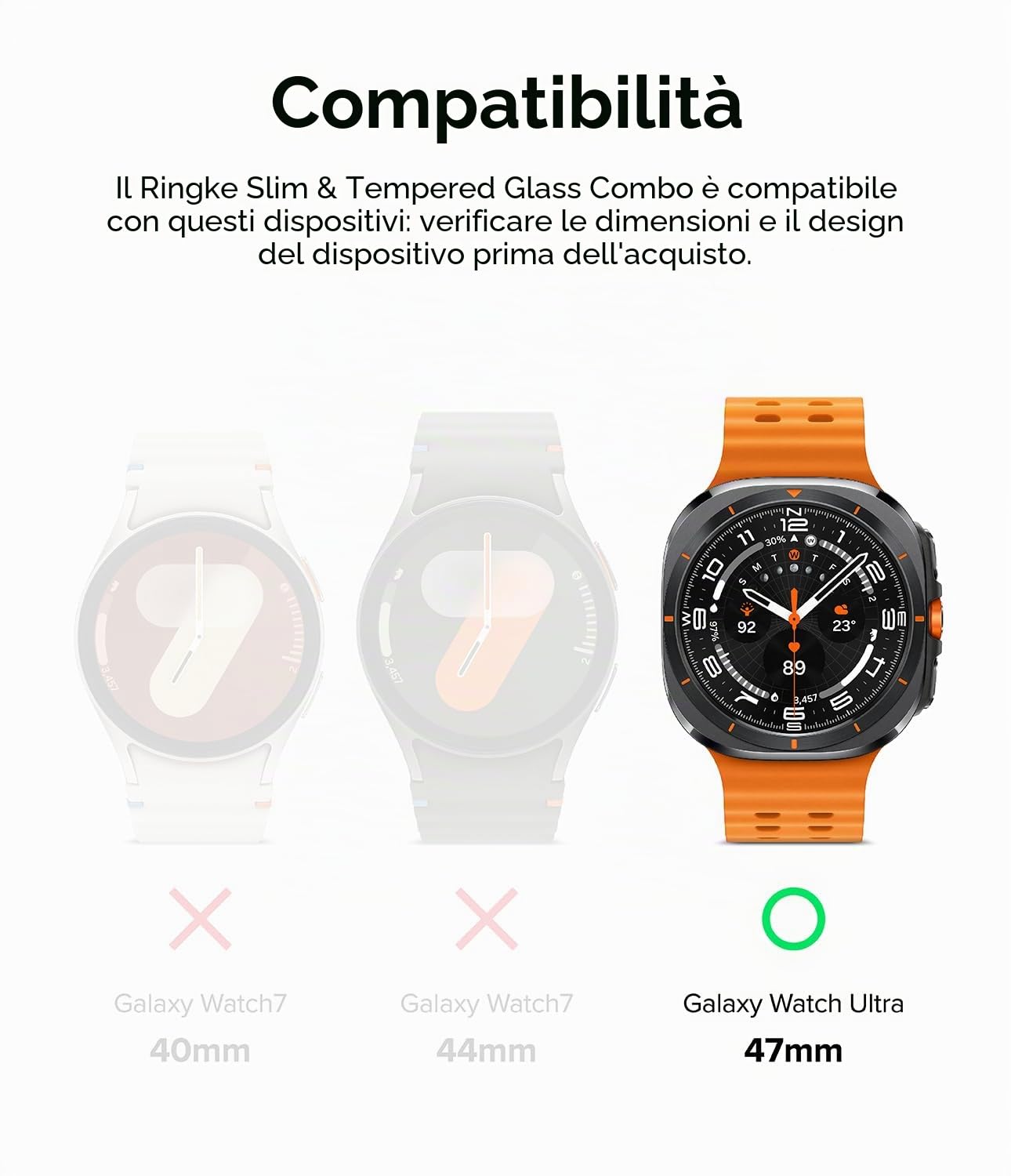 Ringke Slim cover Galaxy Watch Ultra 47mm Alpine Clear 9H