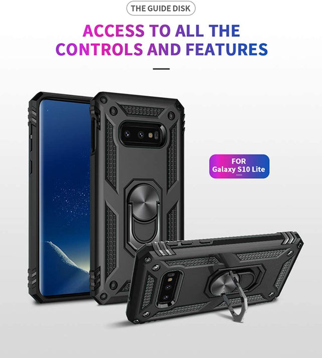 Redpepper Galaxy S10e custodia ring antishock nera