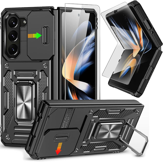 Redpepper Galaxy Cases Z Fold 5 cover rossa con anello