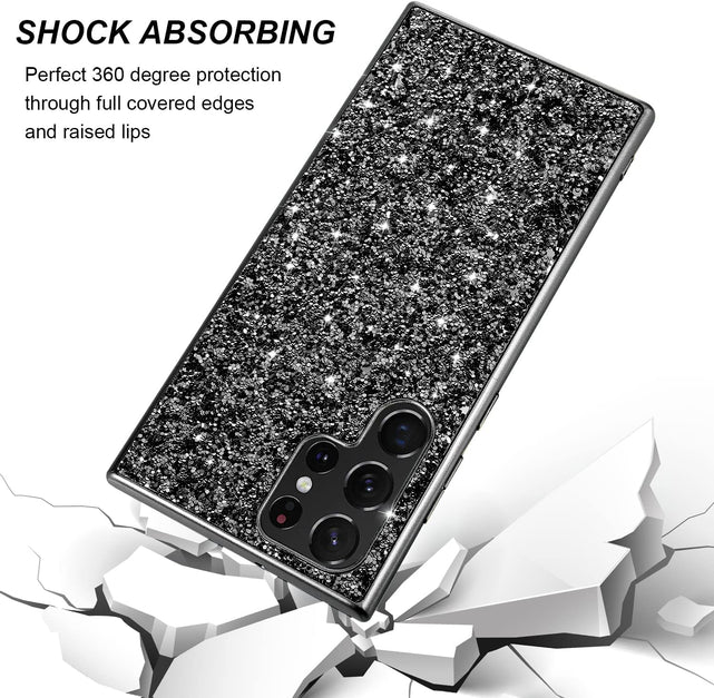 Redpepper Galaxy S23 Ultra Cover Glitter Doppio Strato
