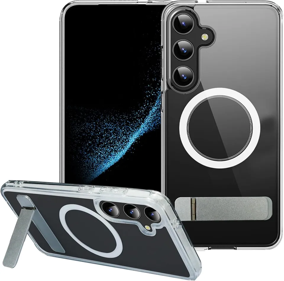 Redpepper Galaxy Cases S25 Plus Custodia Trasparente Magnetica con Stand